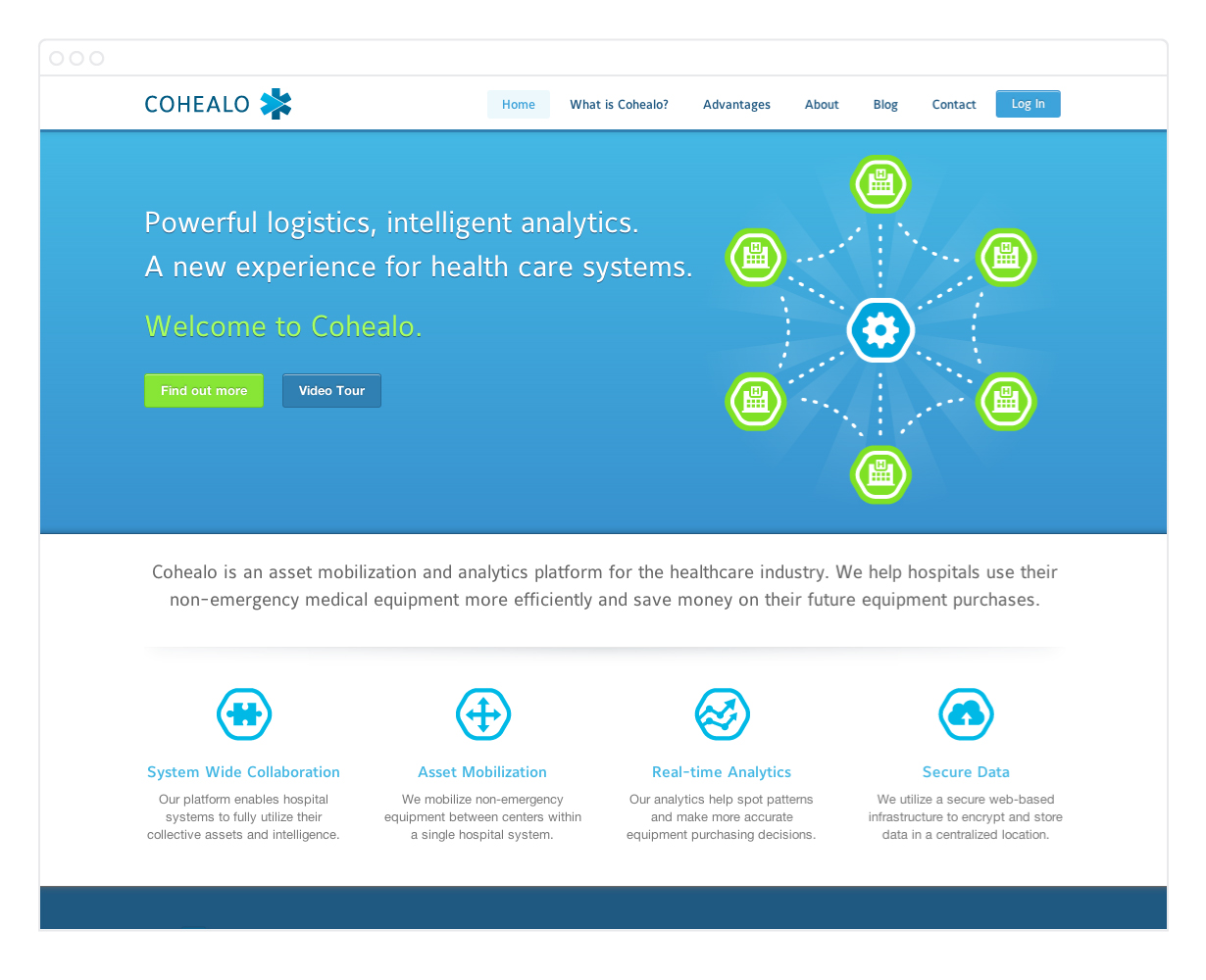Cohealo Website Home Page